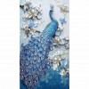 Peacock - Special Shaped Diamond - 30x50cm