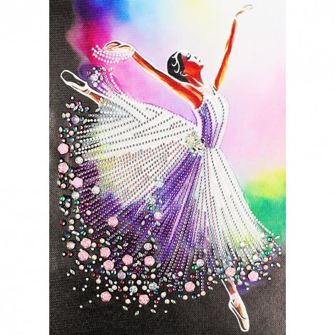Ballet Girl Part Set - Special Shaped Diamond - 30x40cm