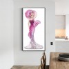 Purple Dress Lady - Full Round Diamond - 30x60cm