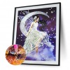 Angels on the Moon - Special Shaped Diamond - 30x40cm