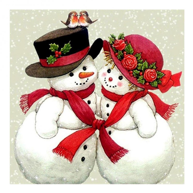 Snowman Couple - Ful...