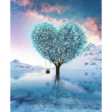 Love Tree Part - Special Shaped Diamond - 30x40cm