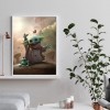 Yoda Cartoons - Full Round Diamond - 30x40cm
