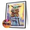 Yoda Cartoons - Full Round Diamond - 30x40cm