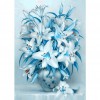 Lily Flower - Full Round Diamond - 30x40cm