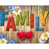 Family Board - Full Square Diamond - 50x40cm