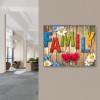 Family Board - Full Square Diamond - 50x40cm