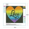 LOVE - Full Round Diamond - 30x30cm