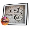Family Christmas - Full Square Diamond - 50x40cm