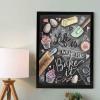 Embroid Blackboard Drawing - Partial Round Diamond - 30x40cm
