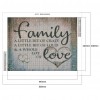 Family Christmas - Full Square Diamond - 50x40cm