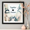 Lovers Hold Hands - Full Round Diamond Painting - 30x30cm