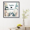 Lovers Hold Hands - Full Round Diamond Painting - 30x30cm