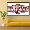 LOVE 5-pictures - Full Round Diamond - 95x45cm