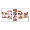 LOVE 5-pictures - Full Round Diamond - 95x45cm