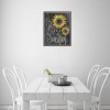 Sunflower Blackboard - Full Round Diamond - 25x30cm