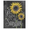 Sunflower Blackboard - Full Round Diamond - 25x30cm