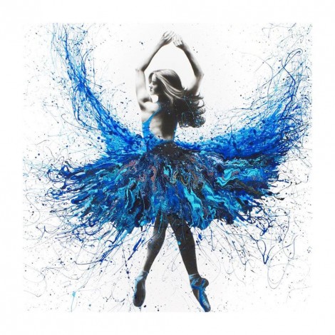 Novelty Ballet Dancer - Full Round Diamond - 30x30cm