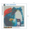 Cartoon Cat Family - Full Round Diamond - 30x30cm