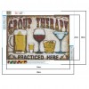 Beer Wine Glasses - Full Round Diamond - 30x40cm