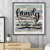 Family - Full Round Diamond - 30x30cm