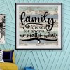 Family - Full Round Diamond - 30x30cm