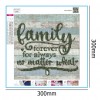 Family - Full Round Diamond - 30x30cm