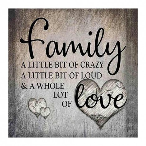 Family - Full Round Diamond - 30x30cm