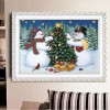 Snowman Christmas Tree - Full Round Diamond - 30x40cm