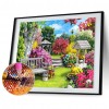 Colorful Garden - Full Round Diamond - 40x30cm